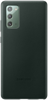 Чехол Samsung Leather Cover для Note 20, зеленый (EF-VN980LGEGRU)