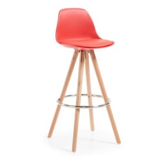 Барный стул stag (la forma) красный 38x97x40 см.