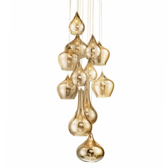 Подвесной светильник (delight collection) золотой 60x150x60 см.