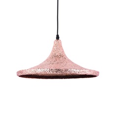 Светильник подвесной lux beat wide (desondo) розовый 20 см.