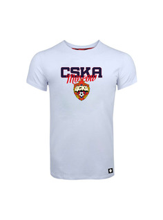 Футболка детская "CSKA Moscow", цвет белый (128) ПФК ЦСКА