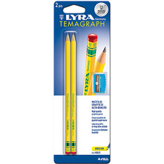 Чернографитные карандаши LYRA с точилкой, 2 штуки