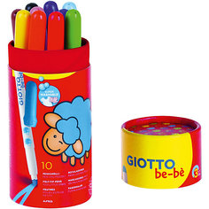 Фломастеры с толстым стержнем Giotto Bebe Jmbo Fibre Pens, 10 цветов