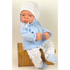 Кукла-реборн Asi Лукас в голубом костюме 42 см, арт 324470