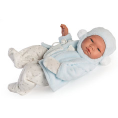 Кукла-реборн Asi Пабло в голубом 43 см, арт 364531