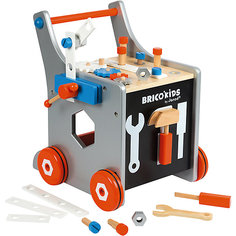 Тележка-каталка Janod Brico Kids, 25 предметов