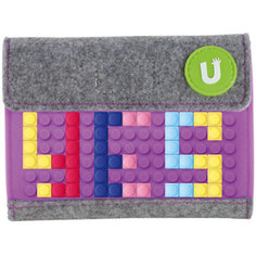Пиксельный кошелек Upixel «Pixel felt small wallet», фиолетовый
