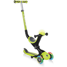 Самокат-трансформер Globber Go Up Deluxe Play Lights 3 в 1, зеленый