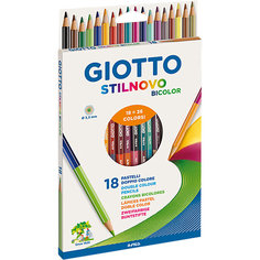 Двусторонние цветные карандаши Giotto, 18 шт, 36 цветов
