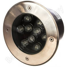 Светодиодный тротуарный грунтовый светильник 9w rgb 230v ip67 feron sp4113 32020