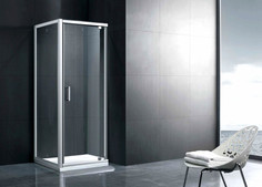 Душевой уголок 90х75 см Gemy Sunny Bay S28170-A75 прозрачное