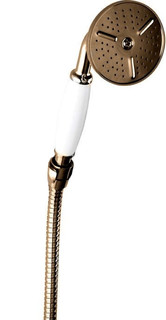 Ручной душ со шлангом 150 см бронза, ручка белая Cezares DEF-02-Bi