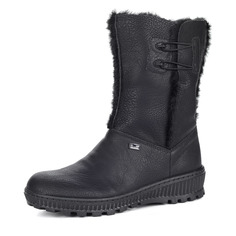 Сапоги Черные сапоги на подошве с протектором Rieker