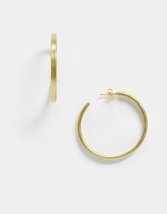 Серьги-кольца ручной работы People Tree-Золотой