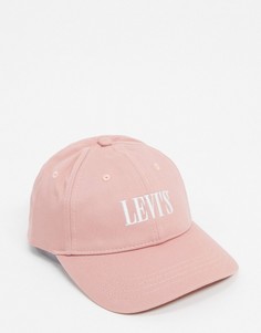 Розовая кепка с логотипом Levis-Розовый