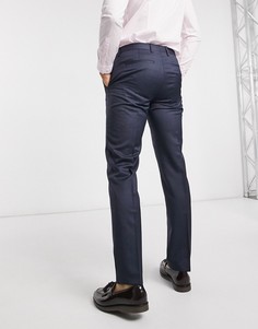 Шерстяные брюки классического кроя Tommy Hilfiger-Голубой
