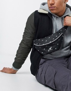 Черная сумка-кошелек на пояс с принтом New Balance-Черный