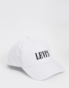 Белая кепка с логотипом Levis-Белый