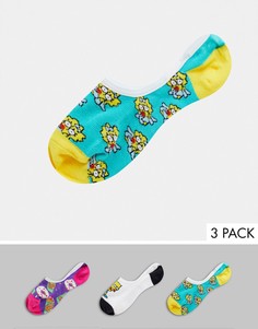 Набор из 3 пар разноцветных носков Vans X The Simpsons Family-Мульти
