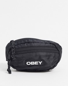 Черная сумка на пояс Obey-Черный цвет