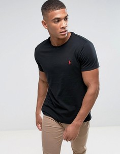 Черная футболка с круглым вырезом Polo Ralph Lauren-Черный цвет