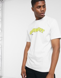 Белая футболка с надписью Carhartt WIP-Белый