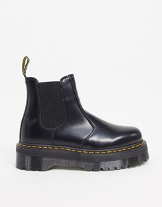 Черные ботинки челси на платформе Dr Martens 2976 Quad-Черный цвет
