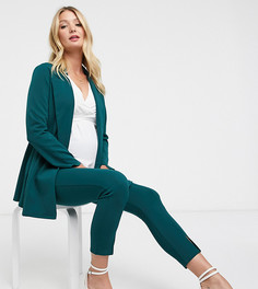 Зеленый трикотажный пиджак с запахом ASOS DESIGN Maternity-Зеленый цвет