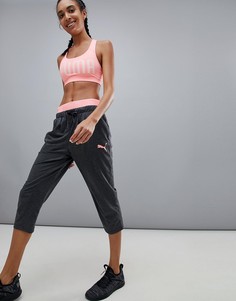 Брюки с розовым поясом Puma Active Essential 3/4-Розовый