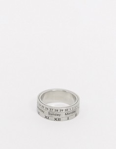Серебристое кольцо из нержавеющей стали ASOS DESIGN-Серебристый