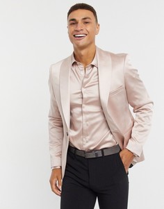 Розовый приталенный пиджак Twisted Tailor