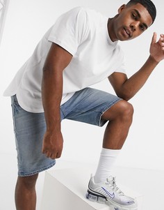Белая длинная свободная футболка ASOS DESIGN-Белый