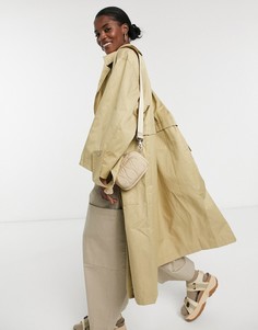 Светло-бежевый тренч в стиле oversized ASOS DESIGN-Neutral