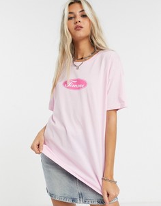 Oversized-футболка New Girl Order​​​​​​​-Розовый