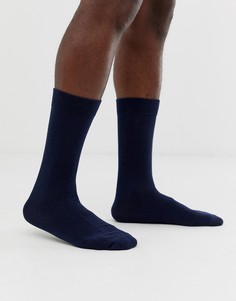 Темно-синие классические носки Selected Homme-Темно-синий