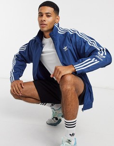 Темно-синий спортивный топ adidas Originals-Голубой