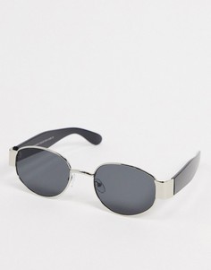 Черные круглые солнцезащитные очки SVNX-Черный