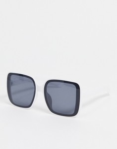 Белые квадратные солнцезащитные очки SVNX-Белый