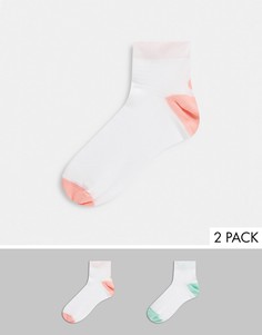 Набор из 2 пар белых легких носков Asics-Белый