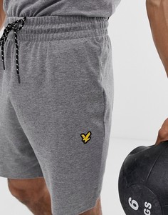 Серые легкие спортивные шорты Lyle & Scott Fitness-Серый