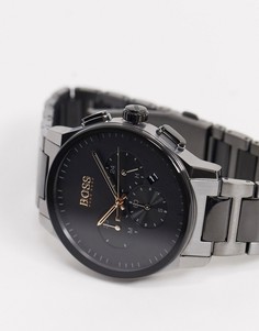 Серые наручные часы с хронографом BOSS-Серый