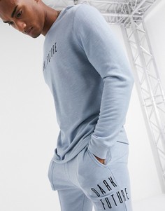 Синий комплект одежды для дома ASOS DESIGN Dark Future