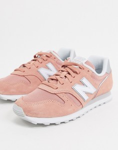 Коралловые кроссовки New Balance 373-Розовый