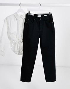 Черные джинсы в винтажном стиле с завышенной талией Selected-Черный цвет