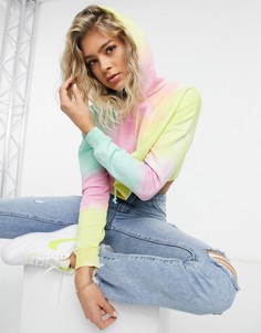 Худи в стиле oversized с принтом тай-дай Missguided-Многоцветный