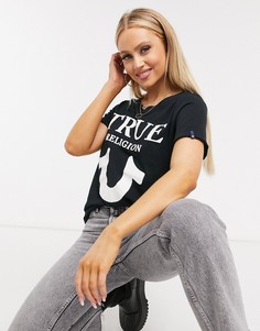 Черная футболка с логотипом True Religion-Черный цвет