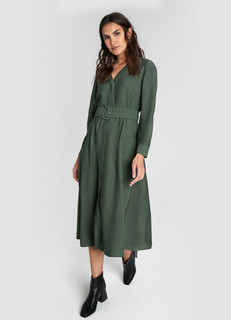 Платье из жатой вискозы O'stin