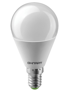 Лампочка ОнЛайт LED E14 10W 230V 2700K OLL-G45-10-230-2.7K-E14 61 965