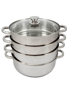 Пароварка Добрыня 5.5L 28cm DO-1704 Мантоварка