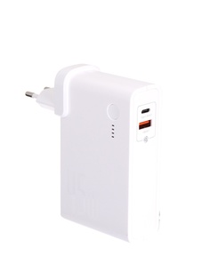 Внешний аккумулятор Baseus Power Station GaN C+U 10000mAh 45W EU White PPNLD-C02